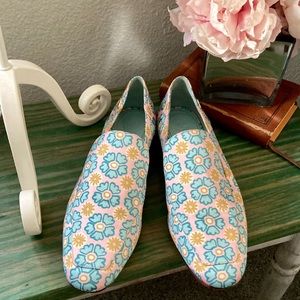 Size 9 Tory Burch Annette Satin Loafer Pink Sugar Abbey Slip-on